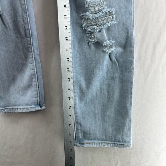 Levis 724 High-Rise Straight Crop Jeans Women 29 Stretch Tribeca Moon Light Wash - Picture 9 of 13